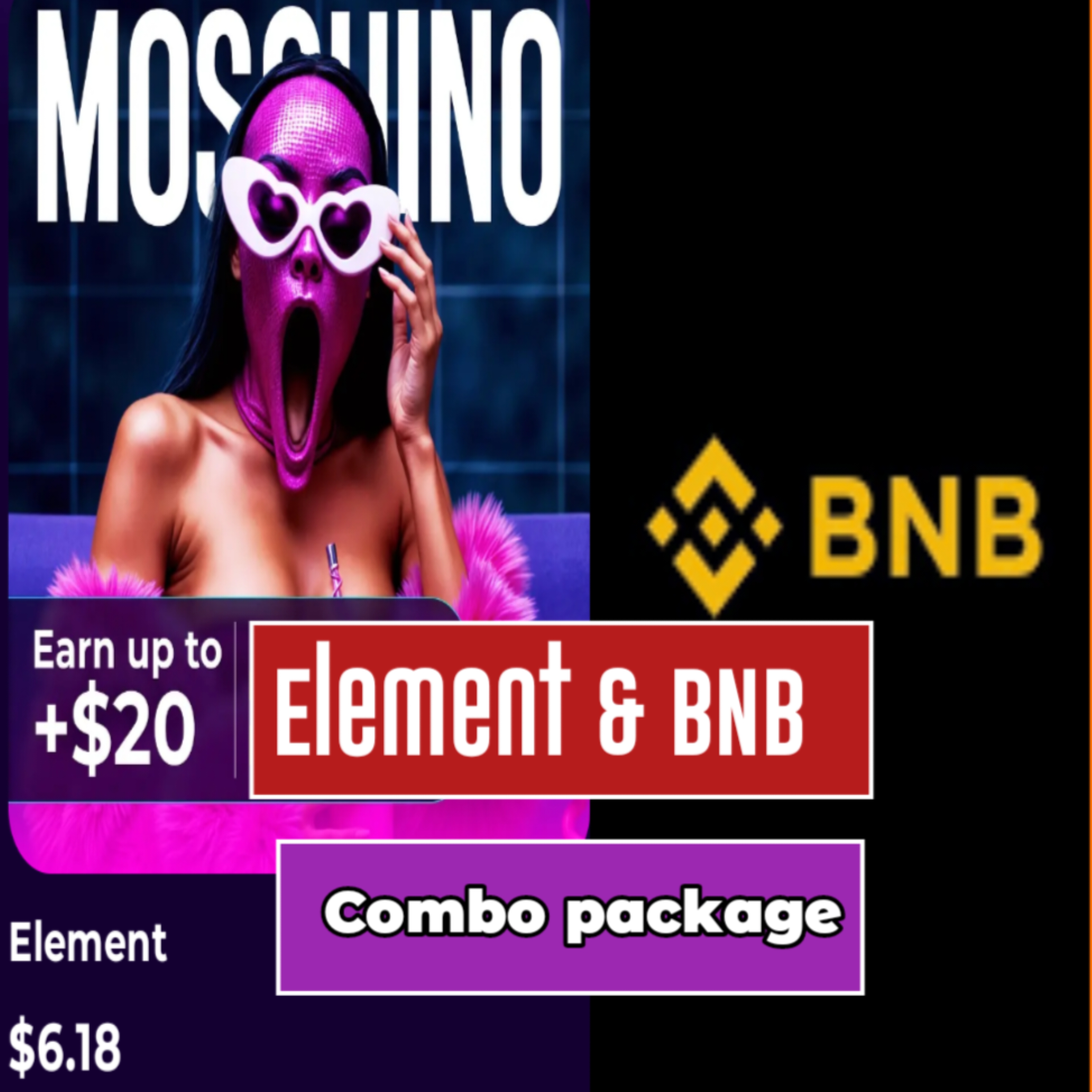 Element glass + BNB